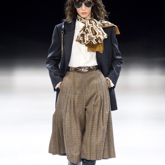 COPY - NWOT SPORTMAX country check midi skirt 12 - Picture 3 of 12